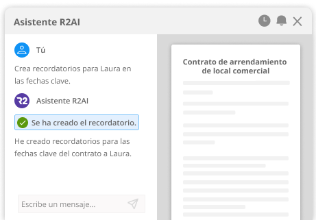 asistente r2ai recordatorios